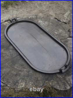 Vintage Unmarked No. 8 Cast Iron Long Griddle/ Sad Iron Griddle VY Vinny