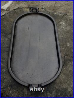 Vintage Unmarked No. 8 Cast Iron Long Griddle/ Sad Iron Griddle VY Vinny