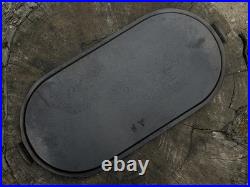 Vintage Unmarked No. 8 Cast Iron Long Griddle/ Sad Iron Griddle VY Vinny