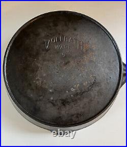 Vintage VOLLRATH WARE Cast Iron #8 Skillet / Frying Pan with Heat Ring 2 Deep