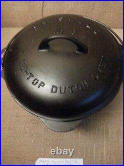 Vintage Very Scarce Griswold #8 DEEP Cast Iron Dutch Oven P/N #1298