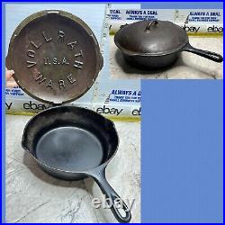 Vintage Vollrath Ware No. 8 Cast Iron DEEP Chicken Fryer Skillet & Lid 11 PAN