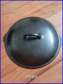 Vintage Vollrath Ware No. 8 Cast Iron Deep Chicken Fryer Frying Pan with Lid