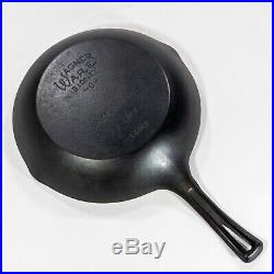 Vintage WAGNER WARE Stylized # 1386 Cast Iron CHEF SKILLET 9 FULLY RESTORED