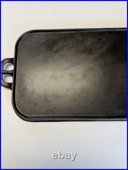 Vintage Wagner Cast Iron Griddle No. 8 Sidney Double Handle Flat Top Pan