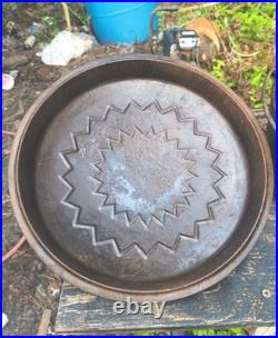 Vintage Wagner Drip Drop Baster Black Cast Iron. Roaster Pot 1268, Lid 1268 B