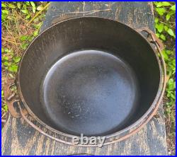 Vintage Wagner Drip Drop Baster Black Cast Iron. Roaster Pot 1268, Lid 1268 B