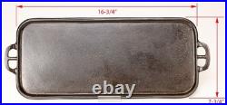 Vintage Wagner Sidney O No. 7 Cast Iron Long Griddle Restored Condition c1920s