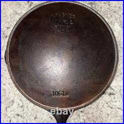 Vintage Wagner Ware #11 Cast Iron Skillet 12.5 Sidney O USA Pattern 1061A