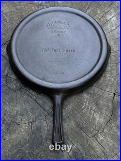 Vintage Wagner Ware 1102A Cast Iron Fat Free Fryer