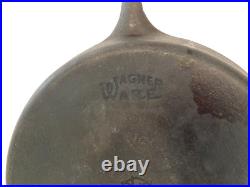 Vintage Wagner Ware #12 Cast Iron Skillet 13 1/2 Double Spout