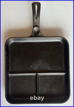 Vintage Wagner Ware Cast Iron Skillet Bacon & Egg Breakfast Frying Pan 1101-A