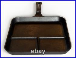 Vintage Wagner Ware Cast Iron Skillet Bacon & Egg Breakfast Frying Pan 1101-A