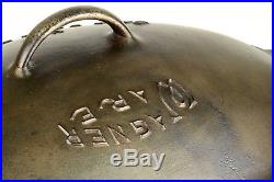 Vintage Wagner Ware Nickel Plated No 7 Cast Iron Oval Roaster Restored Condition