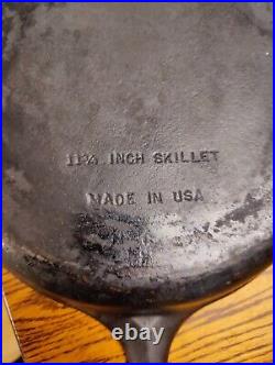 Vintage Wagner Ware No. 10 Cast Iron Skillet 11 3/4 marked #10