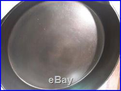 Vintage Wagner Ware No. 12 Cast Iron Skillet 13 1/2 1602 FULLY RESTORED FLAT