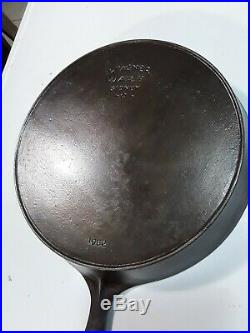 Vintage Wagner Ware No. 12 Cast Iron Skillet 13 1/2 1602 FULLY RESTORED FLAT