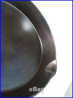 Vintage Wagner Ware No. 12 Cast Iron Skillet 13 1/2 1602 FULLY RESTORED FLAT