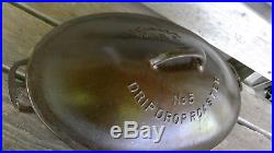 Vintage Wagner Ware No 5 Cast Iron Drip Drop Oval Roaster Sidney O HTF