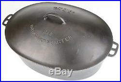 Vintage Wagner Ware No 9 (1289) Cast Iron Oval Roaster Restored Condition