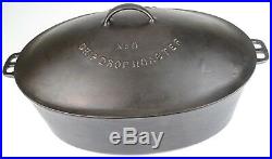 Vintage Wagner Ware No 9 (1289) Cast Iron Oval Roaster Restored Condition