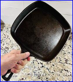 Vintage Wagner Ware Sidney -0- Square Cast Iron Skillet, 1218 B, 1922-1935