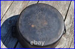 Vintage Wagner Ware Sidney Cast Iron Dutch Oven 10 Seasoned with Lid 1268