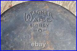 Vintage Wagner Ware Sidney Cast Iron Dutch Oven 10 Seasoned with Lid 1268