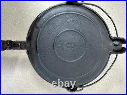 Vintage Wagner Ware Sidney No 8 Cast Iron Waffle Maker With High Base 1910 READ