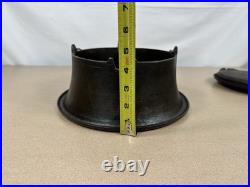 Vintage Wagner Ware Sidney No 8 Cast Iron Waffle Maker With High Base 1910 READ