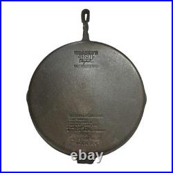 Vintage Wagner's Large Black Cast Iron Grill Pan Skillet Baker 20x14 Cookware