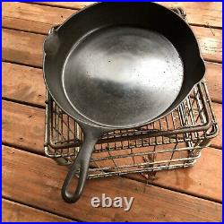 Vintage Wapak #10 Cast Iron Skillet with Heat Ring