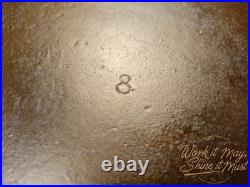 Vollrath #8 Vintage Restored Cast Iron Chicken Fryer Skillet with Marked Lid