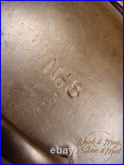 Vollrath #8 Vintage Restored Cast Iron Dutch Oven 3-Piece (Base, Trivet, Lid)