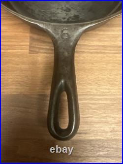 Vollrath Cast Iron #6 Fully Marked Skillet Sits Flat Rare