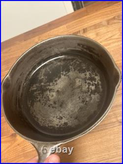 Vollrath Cast Iron #6 Fully Marked Skillet Sits Flat Rare