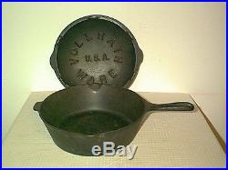 Vollrath Colony Cast Iron # 8 Chicken Fryer / Skillet With LID And Heat Ring