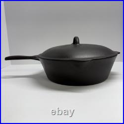 Vollrath Ware Deep Chicken #8 Cast Iron Pan & Lid 1920-1950