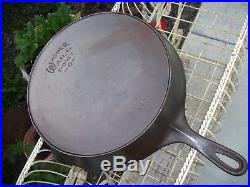 Vtg. #10 WAGNER WARE Cast Iron SKILLET Frying Pan/Sidney, O. /1060C With Ghost #10