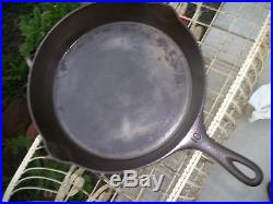 Vtg. #10 WAGNER WARE Cast Iron SKILLET Frying Pan/Sidney, O. /1060C With Ghost #10