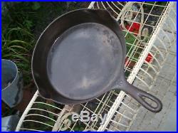 Vtg. #10 WAGNER WARE Cast Iron SKILLET Frying Pan/Sidney, O. /1060C With Ghost #10