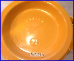 Vtg COUSANCES DOUFEU # 26 5-1/2 quart Enamel Cast Iron Dutch Oven Yellow FRANCE