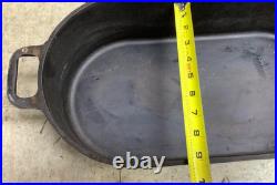 Vtg Cast Iron 10 Qt Wildlife Series Oval Dutch Oven, (missmatched Top & Bottom)