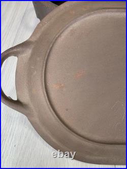 Vtg Cast Iron Deep Fish Fryer 3060 SPORTSMAN COVER GRIDDLE LID 3093 USA