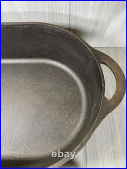 Vtg Cast Iron Deep Fish Fryer 3060 SPORTSMAN COVER GRIDDLE LID 3093 USA