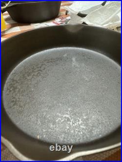 Vtg Chicago Favorite Cook Ware #8 Cast Iron Skillet With Heat Ring