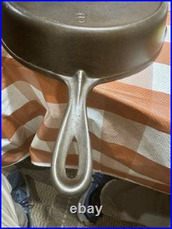 Vtg Chicago Favorite Cook Ware #8 Cast Iron Skillet With Heat Ring