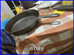 Vtg Chicago Favorite Cook Ware #8 Cast Iron Skillet With Heat Ring