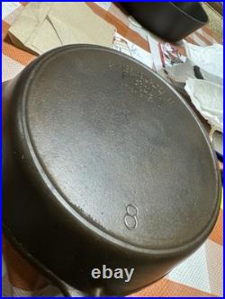 Vtg Chicago Favorite Cook Ware #8 Cast Iron Skillet With Heat Ring