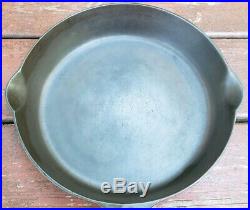 Vtg ERIE No 9 Pre Griswold Block Logo Cast Iron Skillet 713 c1892-1905 Heat Ring